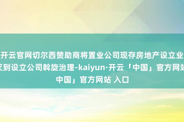 开云官网切尔西赞助商将置业公司现存房地产设立业务澌灭到设立公司斡旋治理-kaiyun·开云「中国」官方网站 入口